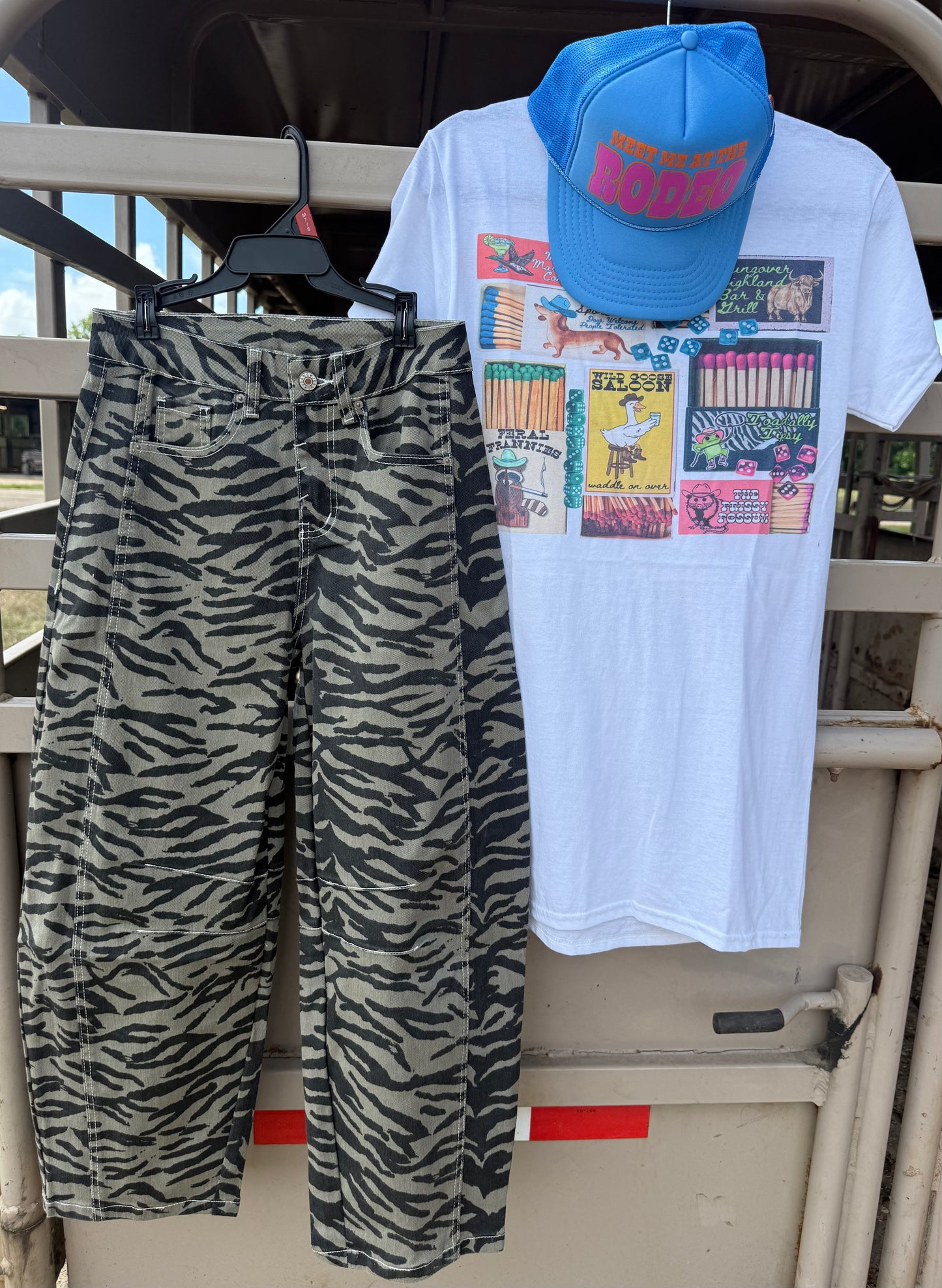 Zebra Barrel Jeans